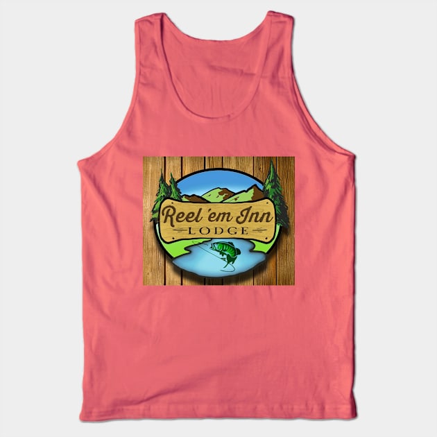 Reel 'Em Inn Lodge Tank Top by WhiskeyTango